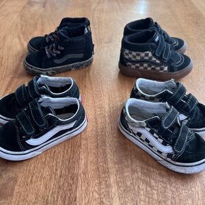 toddler vans size 6, one size 6.5 good condition
